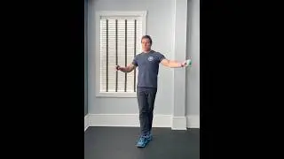 Tandem Stance Balance Exercise with Ball