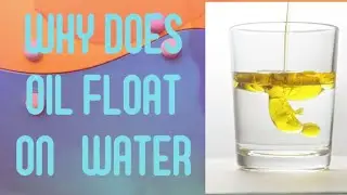 WHY DOES THE OIL FLOAT ON WATER?// EASY EXPLANATION//KNOW THE UNKNOWN