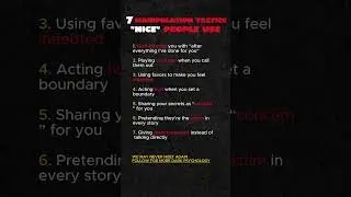 7 Manipulation Tactics Nice People Use #shorts #psychologyfacts #darkpsychology