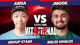 Nounsvitational 2025 - Jmook (Sheik) Vs. aMSa (Yoshi) Smash Melee - SSBM