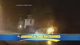 Caught on camera: Gas explosion destroys Michigan home