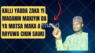 KALLI YADDA AKE MAGANIN MAƘIYI CIKIN SAUKI