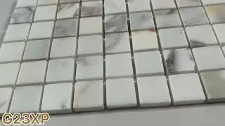 Marble Online - Calacatta Gold Marble 3/4x3/4 Square Mosaic Tile Polished