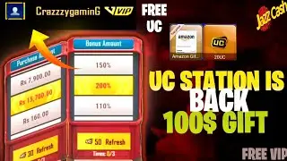 UC Station 200 % Bonus Trick in UC Station Pubg Mobile