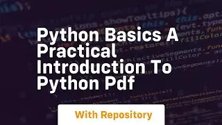 python basics a practical introduction to python pdf