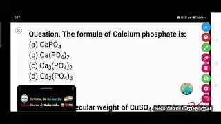 The formula of Calcium phosphate is :-