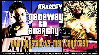 Evan Gelistico vs Deacon Cash | Gateway To Anarchy 22 | Explosive Post Match Brawl With Sean Orleans