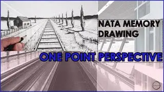 NATA/JEE-B.ARCH IMPORTANT BEGINNERS ONE POINT PERSPECTIVE | MEMORY DRAWING | PERSPECTIVE DRAWING