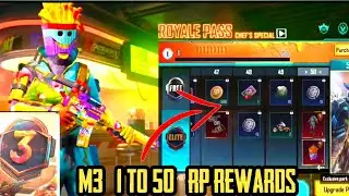 M3 All Rewards 1-50 RP | Free + Paid + Season Tier All Rewards 🔥