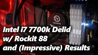7700K Delid w/ Rockit 88 - T&deg;C before & after