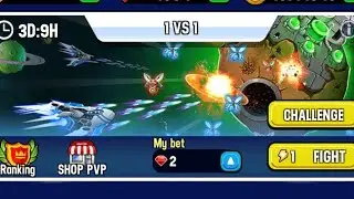Space Shooter Galaxy Attack PVP 1 VS 1.                 2⭐Medusa VS All ship