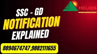 SSC - GD Notification Explained