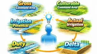 Irrigation Calculation Made Simple | GCA, CCA, IP & Discharge