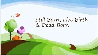 Still Born, Live Birth & Dead Born  #ForensicMedicine #Bangla #StillBorn #LiveBirth #DeadBorn