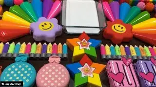 🤎&hearts;️💖Special Satisfying With Clay Piping Bags | Mixing Random Things into Slime#unfreezemyacount#asmr