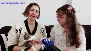 Polis &ccedil;ift ikisi engelli 3 kediye evini a&ccedil;tı