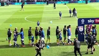 Ipswich v Norwich ( Leo walk out with Cedric Kipre from the directors box )