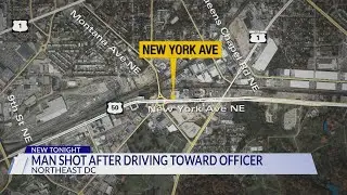 MPD: Man shot by police after driving toward officer outside DC nightclub