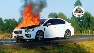 BREAKING NEWS:- Subaru STI Burned into Ashes 