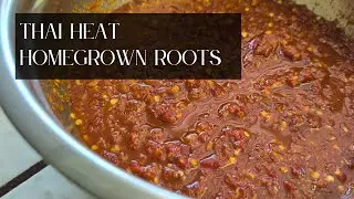 We Made Thai Chile Sauce from Our Own Fermented Chile Peppers | Harvesting Our First Peanuts