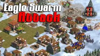 Aztec Eagle Swarm! 🦅💥 The Base Got Wrecked!  AOE2 4v4 Match