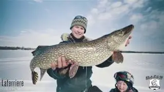 Beauty Pike caught at the site of the Falcon Lake winter Fish-Off