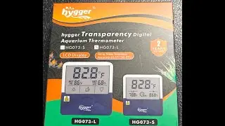 Hygger Transparent Digital Thermometer