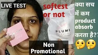 LIVE TEST || PLUME Velvet Sponge & Silk Blur Primer Review || worth or not || shraddha pranchal sao