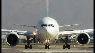 Alitalia Boeing 777-243ER [EI-DBK] | CLOSE-UP takeoff in Santiago Airport SCL