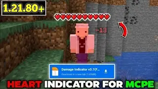 Health Indicator For Minecraft Pe 1.21/1.21.80| Heart Indicator MCPE 1.21.80/1.21.80+