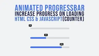CSS Progress Bar Tutorial | Create Animated Progress Bar Using HTML CSS & Javascript | #RuncodeNow