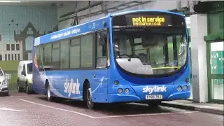 Weekend Buses at Nottingham Broadmarsh Bus Station February 2017