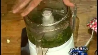 Food U Star Instructor Marc Silverstein Makes a Pesto Dish on WUSA9