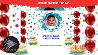 EDIUS || 00174 || BRD-EDI-042 || Birthday Invitations | Multi Language | #EditPointIndia ||