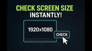 Check Your Screen Size and Resolution Instantly for FREE