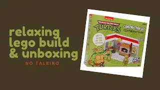 Nickelodeon TMNT Pizza Parlor with Mikey Snap & Switch - RELAXING BUILD & UNBOXING (no talking) ASMR