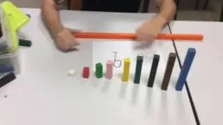 Aprendiendo a dividir con regletas