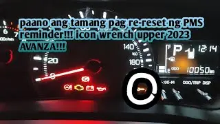 HOW TO RESET PMS REMINDER TOYOTA AVANZA 2023 MODEL #ICON #wrench