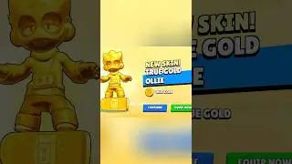 True Gold Ollie 🛹 Do you have any True Gold skins? #brawlstars #shorts
