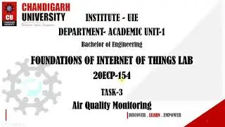Design an air quality monitoring system using an IoT analytics platform service (UBIDOTS)