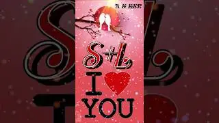 S love L Letter Status❤️|| bola Trending Name art Video❤️ Whatsapp status||2023#akker