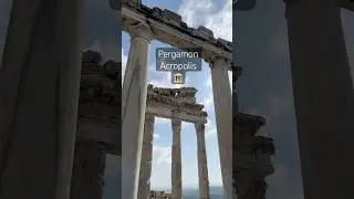 İzmir Bergama&rsquo;daki Pergamon antik kentindeyiz🏛️🤍 #pergamon #antikkent #travelwithkids