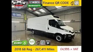 2018 68 Reg Iveco Daily 35s14 XLWB 5 Meter Fridge Freezer Van Automatic 267K