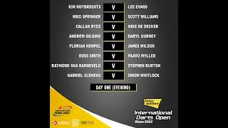 PDC International Darts Open 2023 Round 1 Gabriel Clemens v Simon Whitlock 2023 03 31 HUN