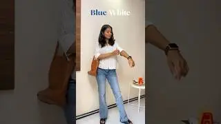 Classic Color Combination 💙🤍 #fashion #colorcombinations