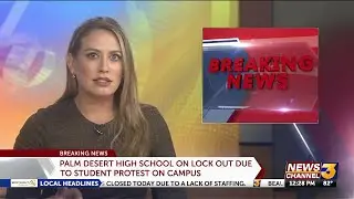 Protest at Palm Desert High School forces Lockout on campus
