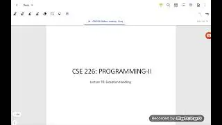 Lecture10-Exception Handling