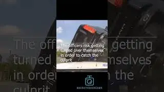 High-Stakes Pursuit: Police Car Flips Criminal's Ride to Justice | Dashcam Chronicles 🚓🔥