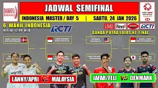 Jadwal Semifinal Indonesia Master 2026 Hari Ini ~ LANNY/APRI vs MALAYSIA ~ GANDA PUTRA LOLOS FINAL