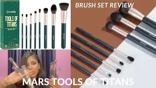 REVIEW: MARS TOOLS OF TITANS SET OF 8 EYE & FACE MAKE-UP BRUSH SET✨ BEST BRUSH SET FOR BEGINNERS😍